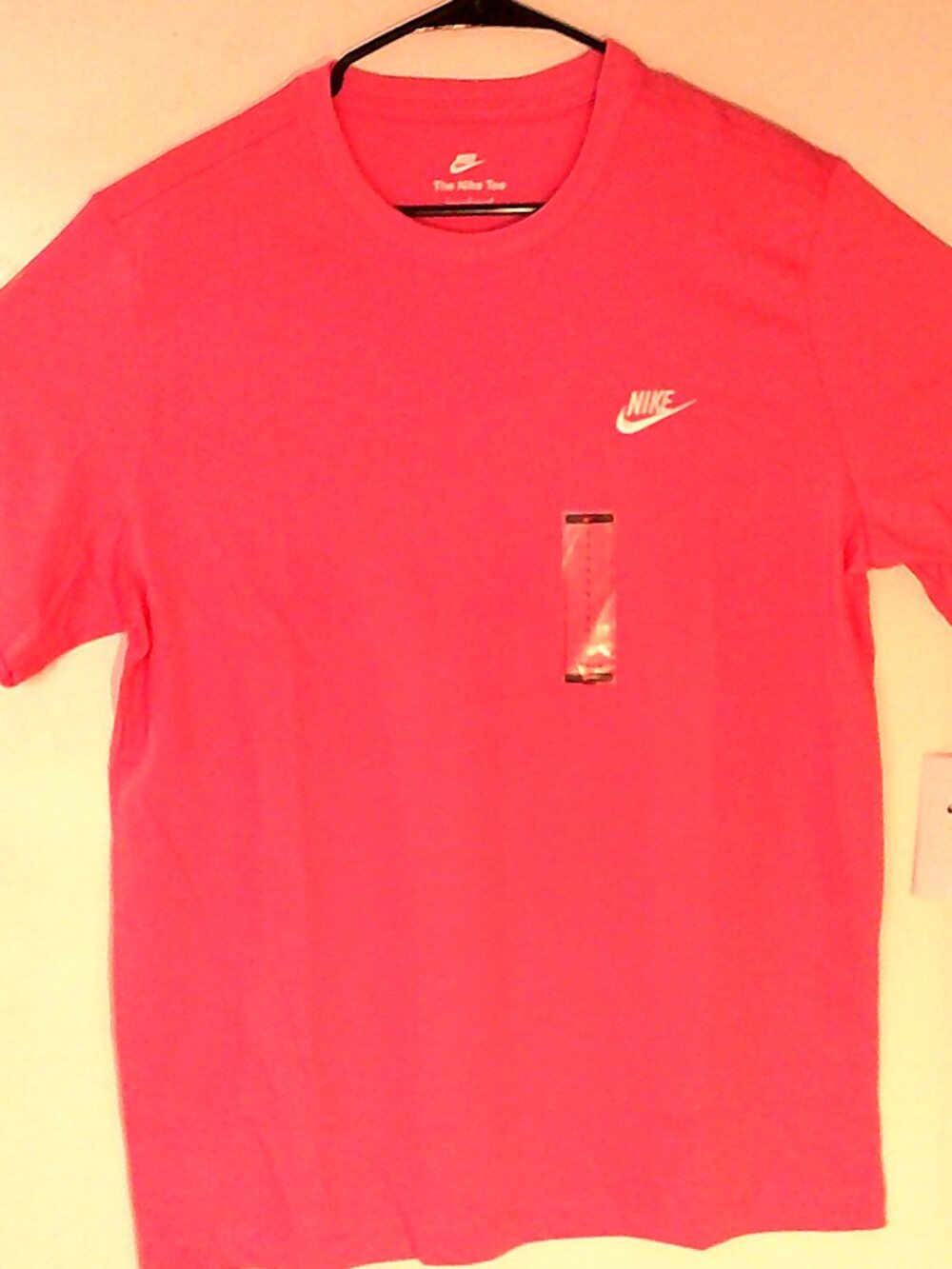 NEW NIKE SPORTSWEAR "Club Embroidered Tee" MEN'S PINK T-SHIRT LARGE AR4997-684
